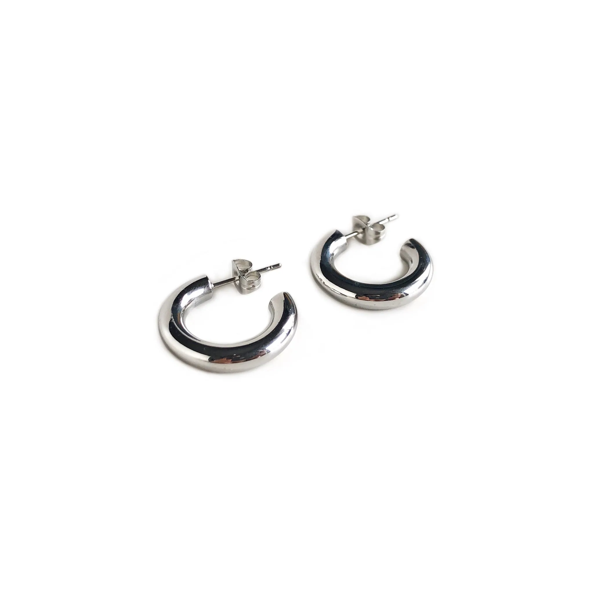 Small Tube Hoop Studs