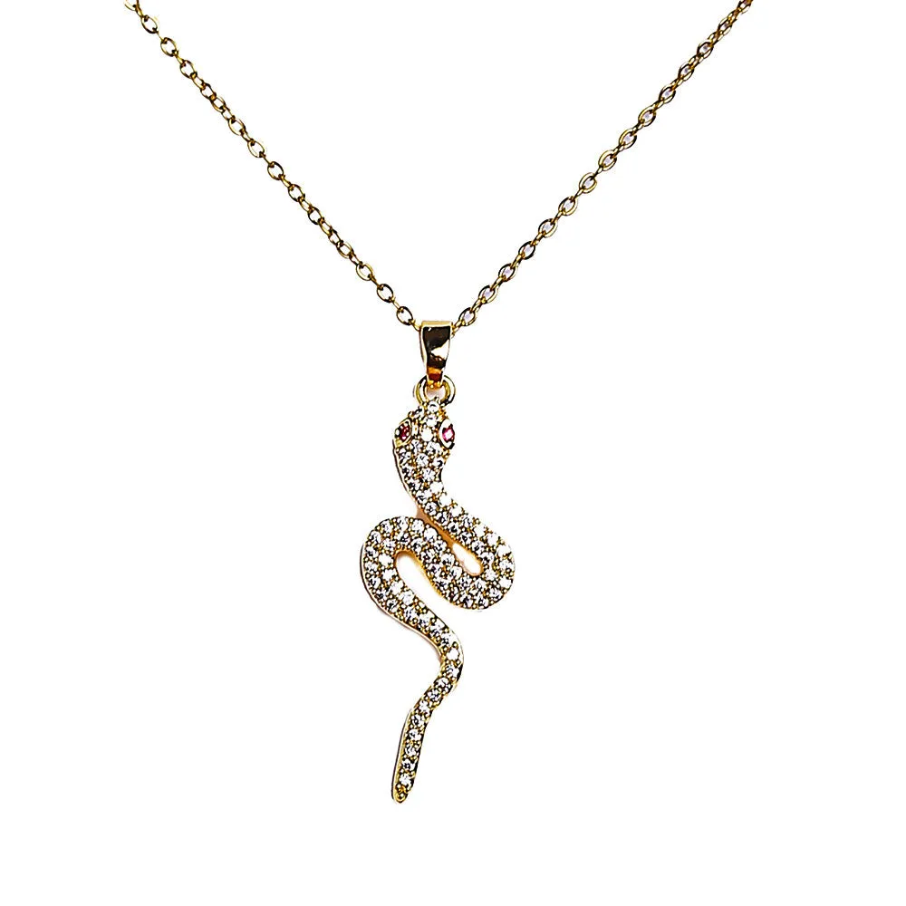 Snake Classic Modern Twist Necklace - Fluffy