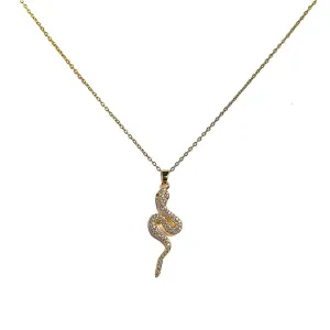 Snake Classic Modern Twist Necklace - Fluffy