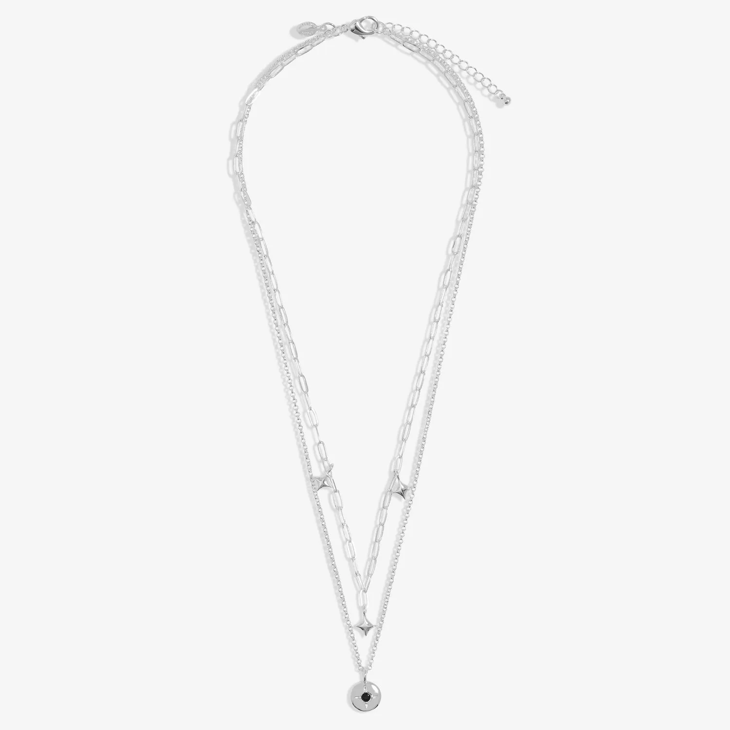 Stacks Of Style Silver Gem Silver Plated Necklace 7824