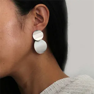 Stunning Geometric Long Oversized Drop Earrings | Unique | Stylish Dazzling Design Hoop Earrings