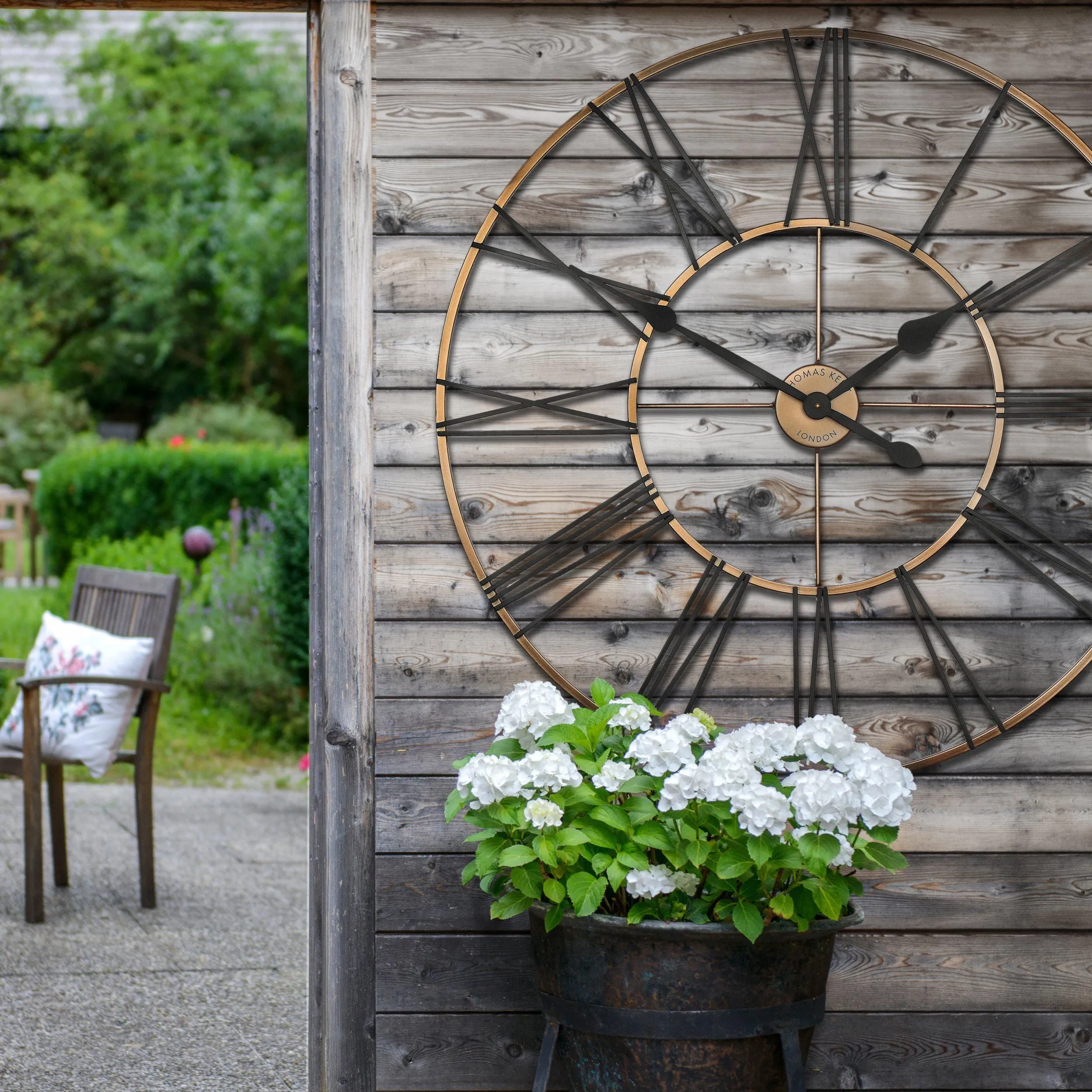 Summer House 32" Clock