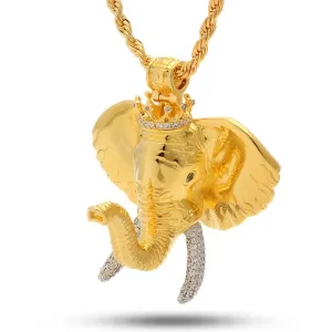 The 14K Gold Elephant Necklace - Designed by Snoop Dogg x King Ice