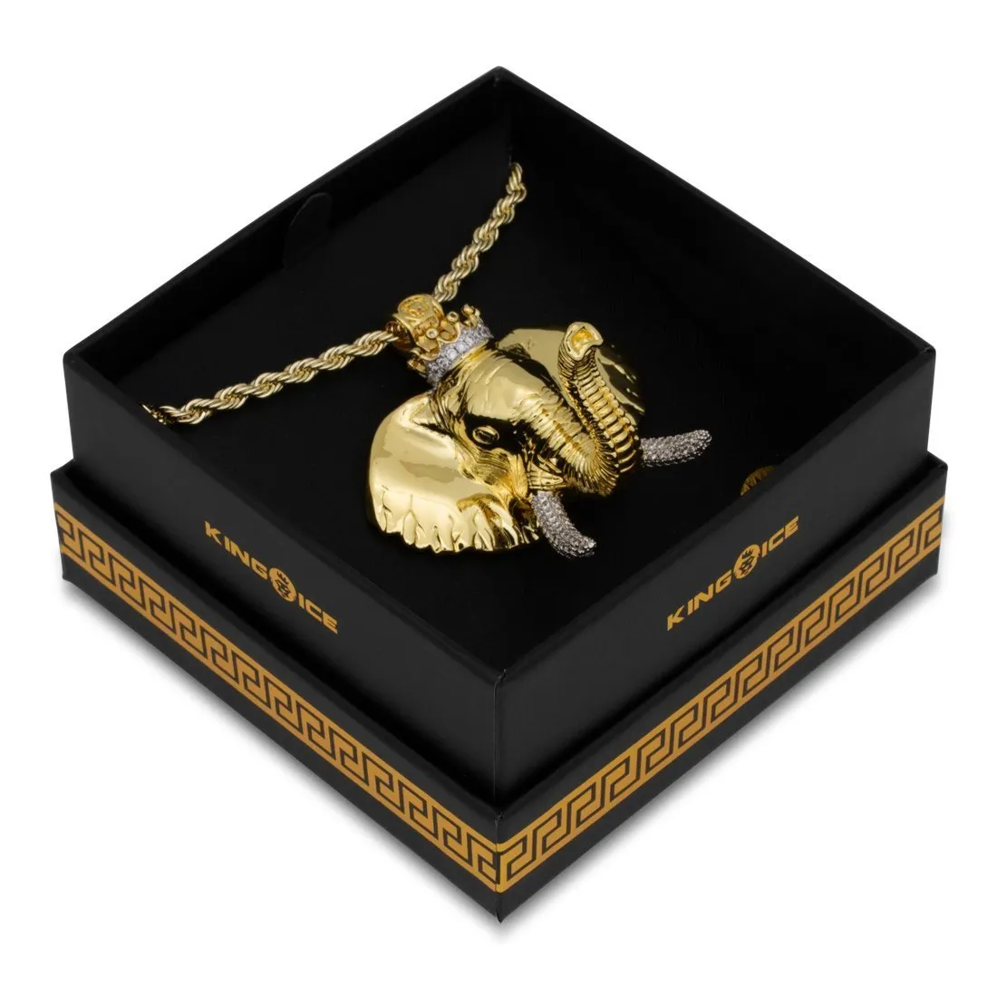 The 14K Gold Elephant Necklace - Designed by Snoop Dogg x King Ice