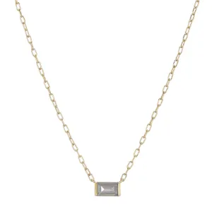 Tokyo Gemstone Baguette Necklace