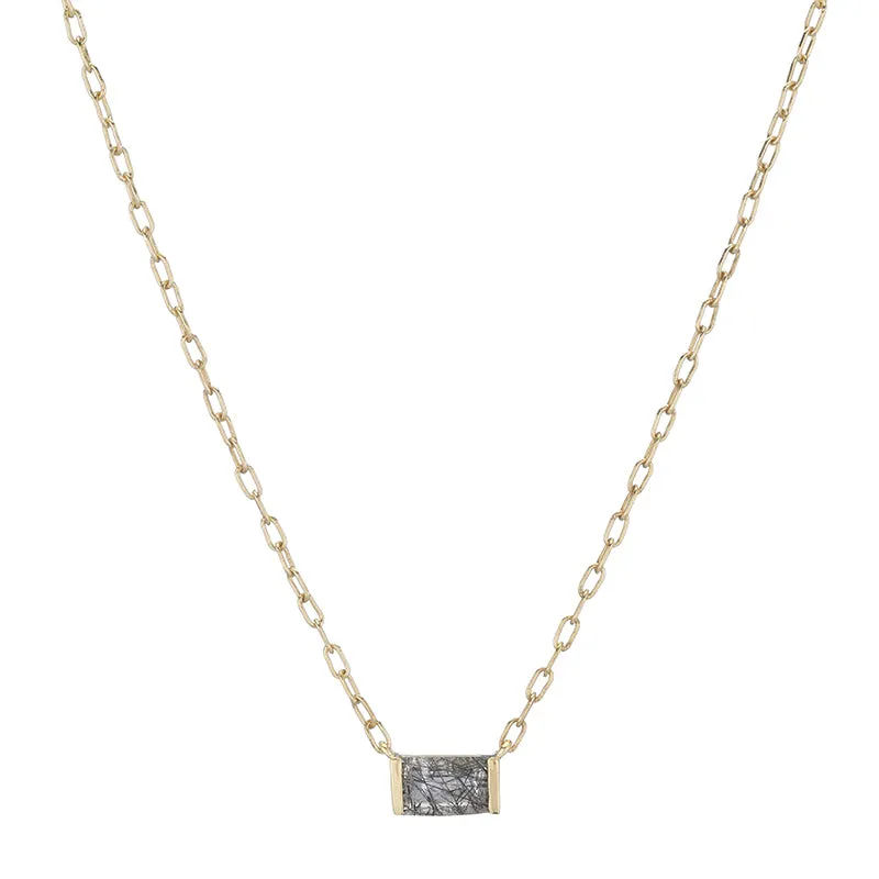 Tokyo Gemstone Baguette Necklace