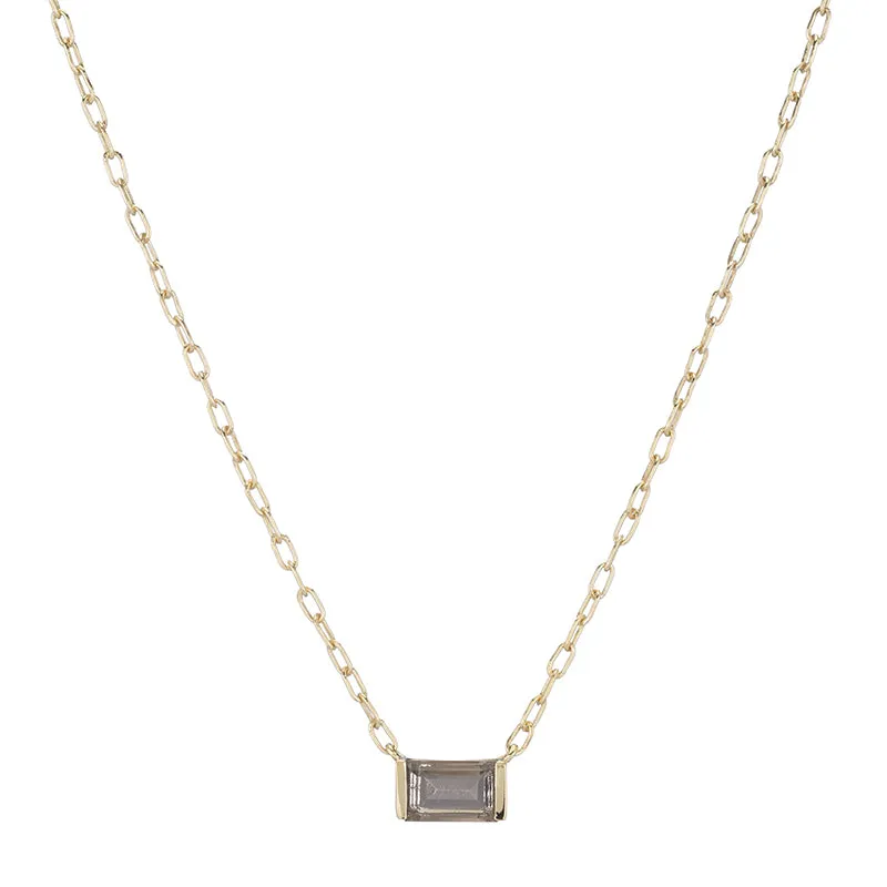 Tokyo Gemstone Baguette Necklace