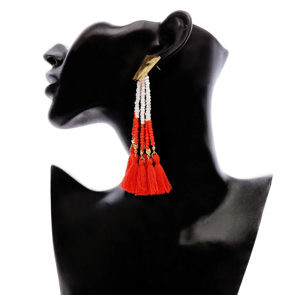 Trendy Retro Tassel Earrings for Stylish Women from the Vienna Verve Collection by Planderful