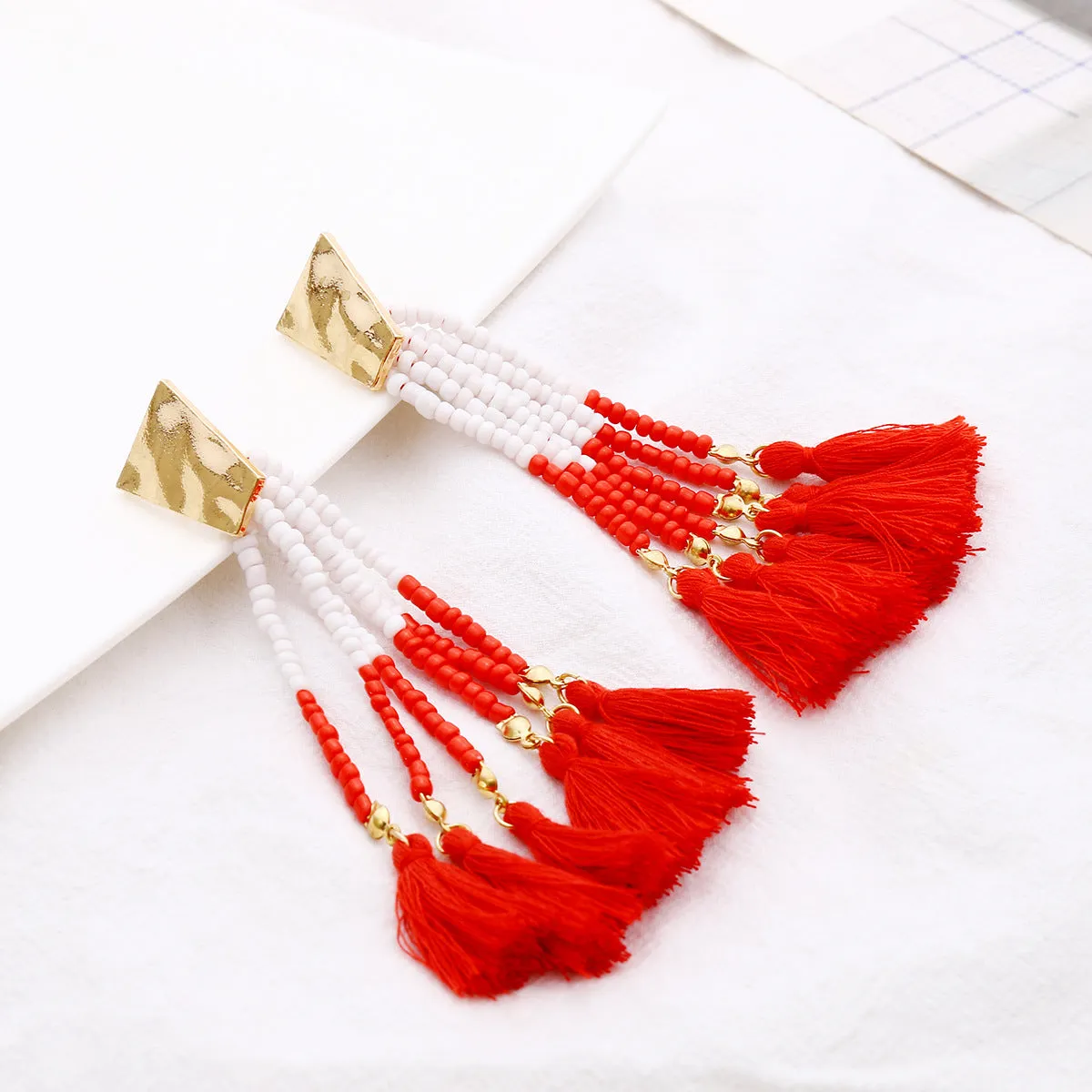 Trendy Retro Tassel Earrings for Stylish Women from the Vienna Verve Collection by Planderful