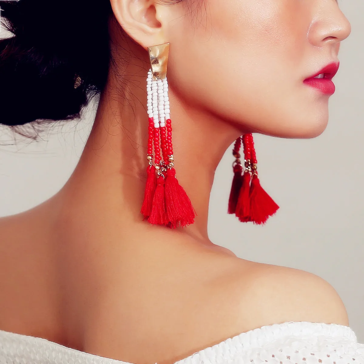 Trendy Retro Tassel Earrings for Stylish Women from the Vienna Verve Collection by Planderful