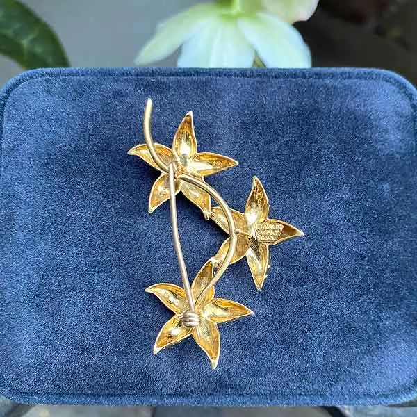 Vintage Tiffany & Co. Flower Brooch