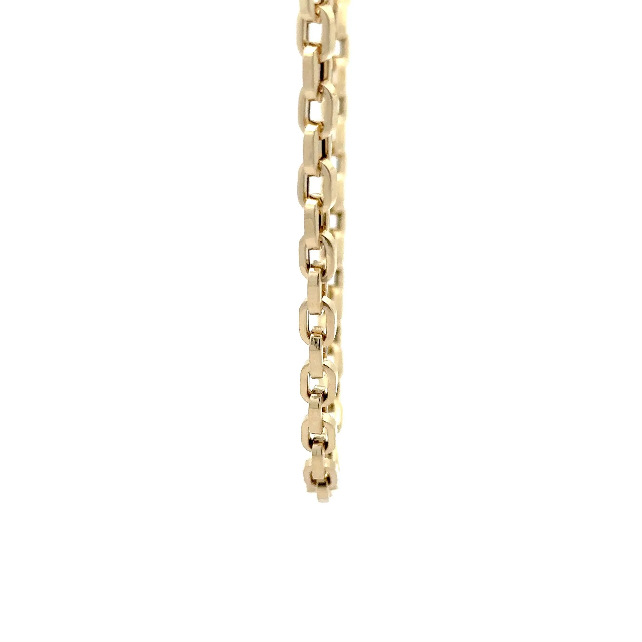 WD1176 14kt Gold Short Linked Paper Linked Chain