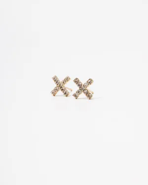 X Micro Pave Studs